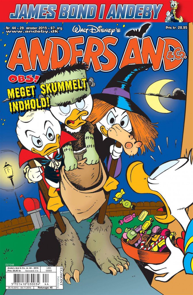 Dansk "Anders And & Co." nr. 44/2015. © Egmont/Disney 