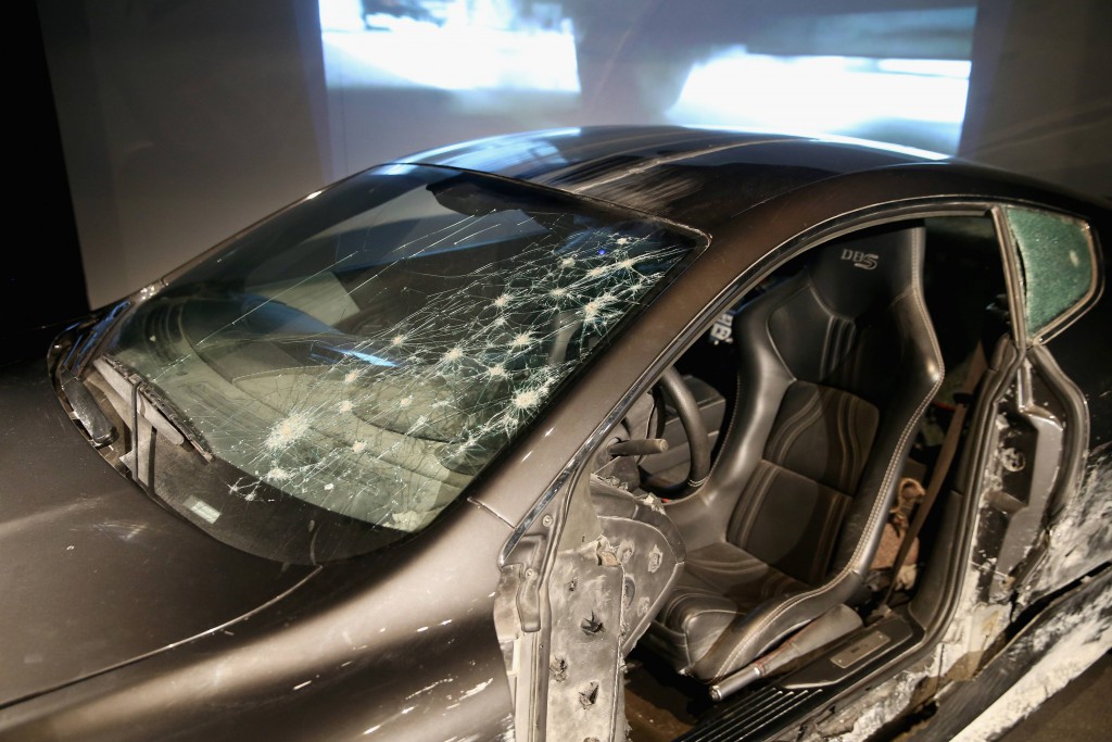 Detail of Aston Martin DBS from "Quantum of Solace" (2008) . Photo by London Film Museum