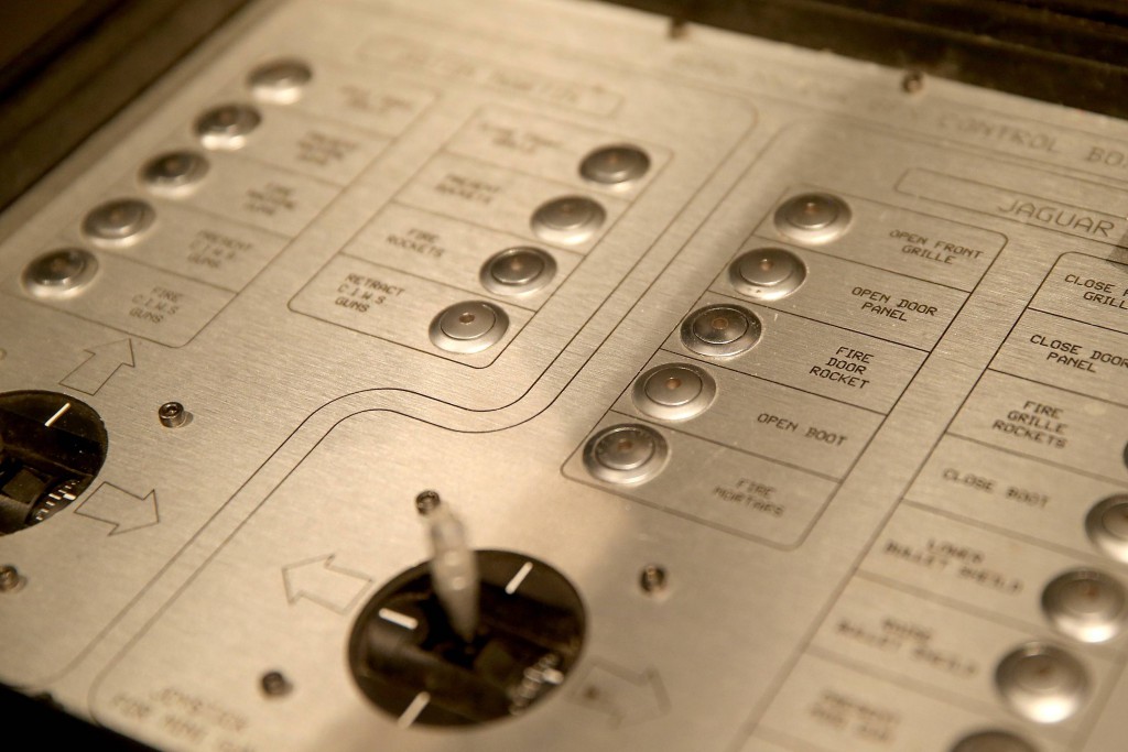 The SFX remote control gadget box for Vanquish and Jaguar (Die Another Day, 2002) 