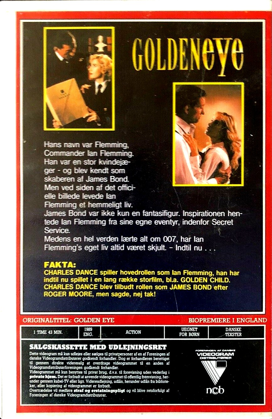 Goldeneye Irish VHS bagside