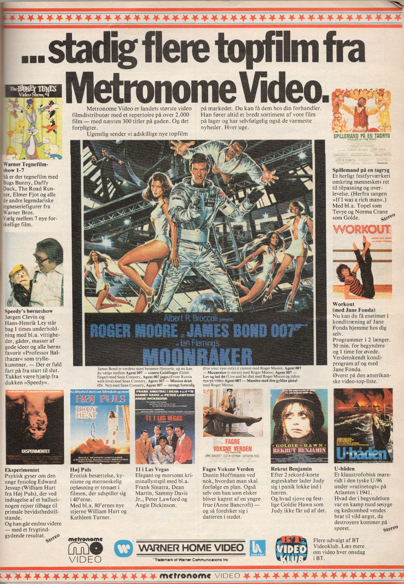 VIdeofilm 1983 Metronome annonce